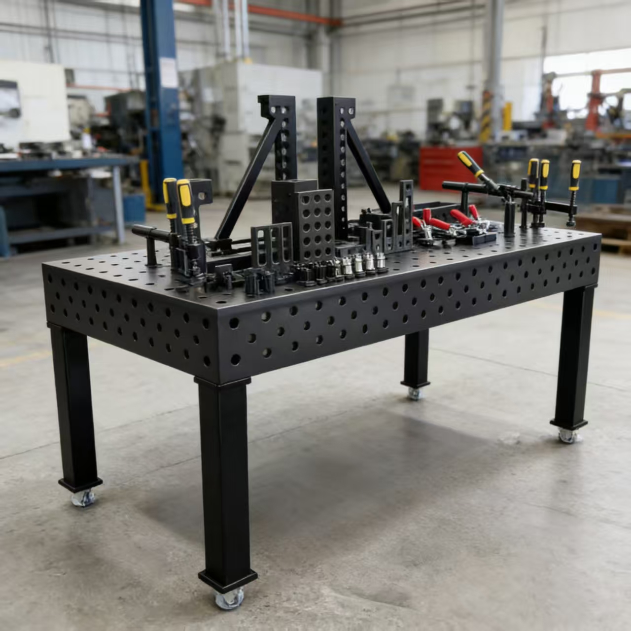 New Meisida 3D Welding Table Customizable Modular Bench Heavy Duty Q355 Steel Plasma Nitrided Surface No Electricity Required