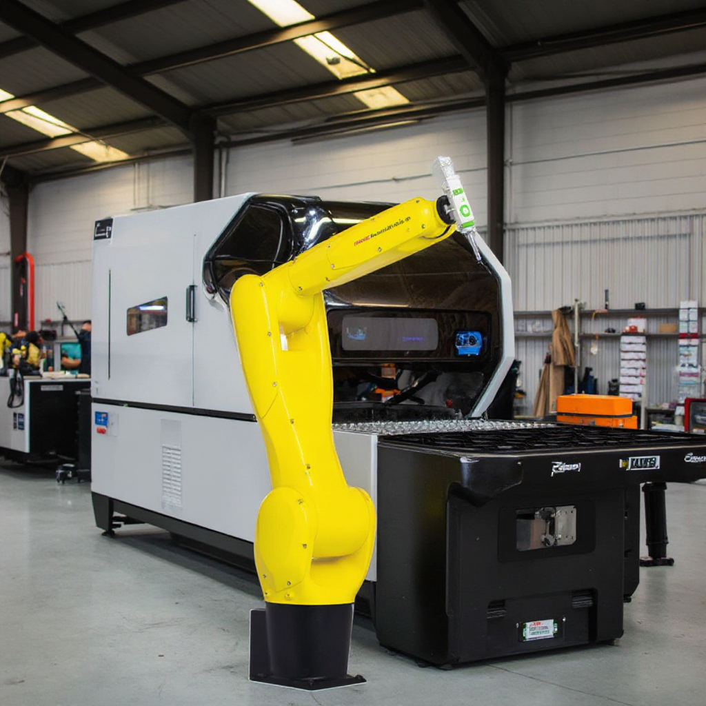 FANUC 6 Axis Robot Arm System Automatic 3D Metal Fiber Laser Cutting Machine