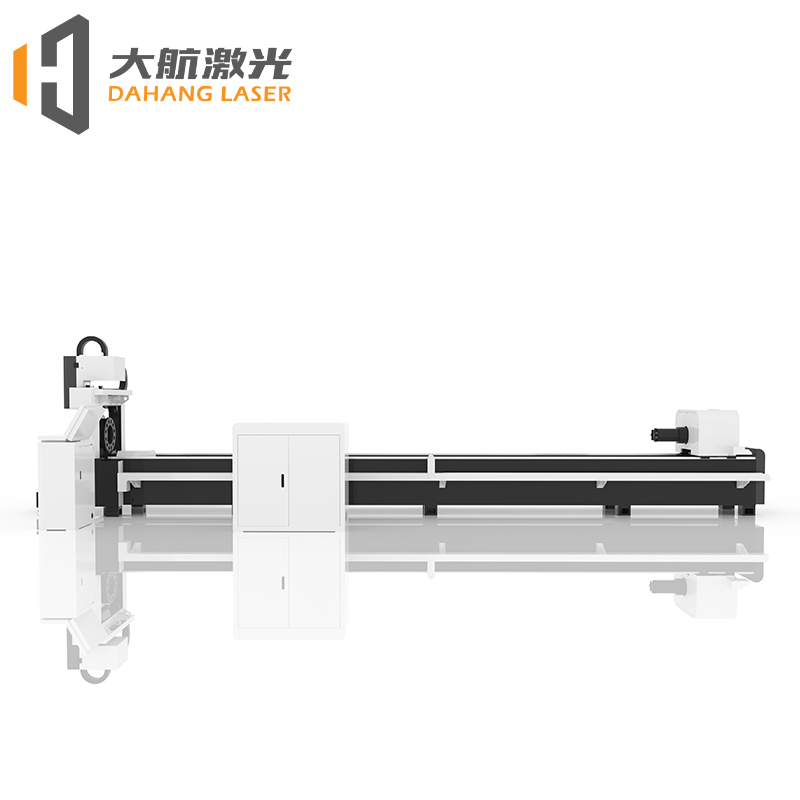 Automatic Tube Fiber Laser Cutting Machine 2000W 3000W Dual Chuck for System Delta Servo Control Metal AI/PLT HIWIN Guide