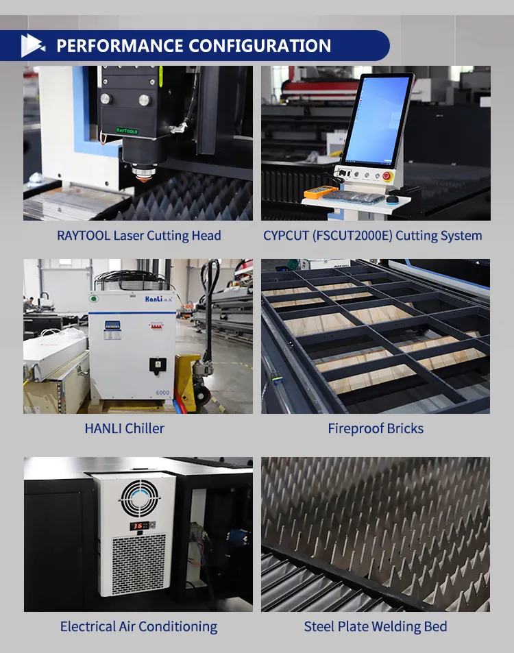 High Power 6000W 12000W Laser Cutting Fiber Laser Cut Metal Sheet Stainless Steel
