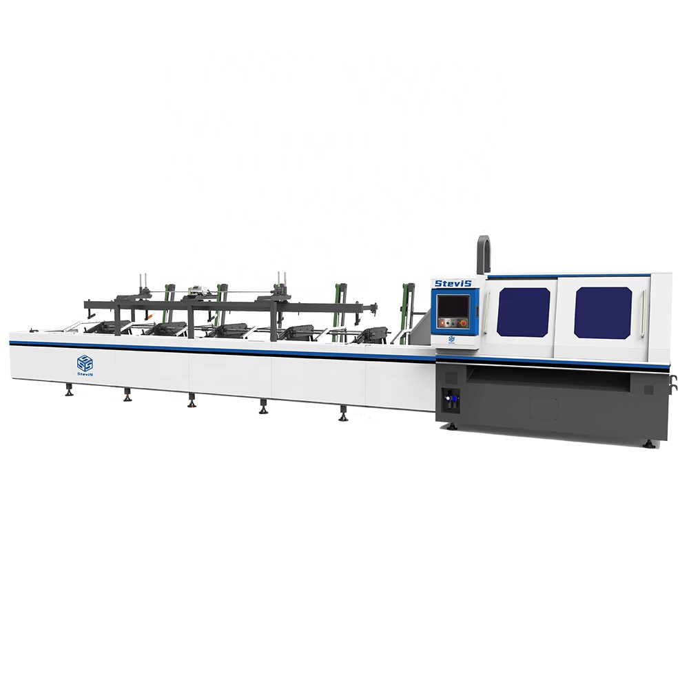Laser Pipe Cutting Machine for Two Wheelers Motorcycle Automotive Exhaust Pipe Manufacturing Fully Automatic Loading and Feeding