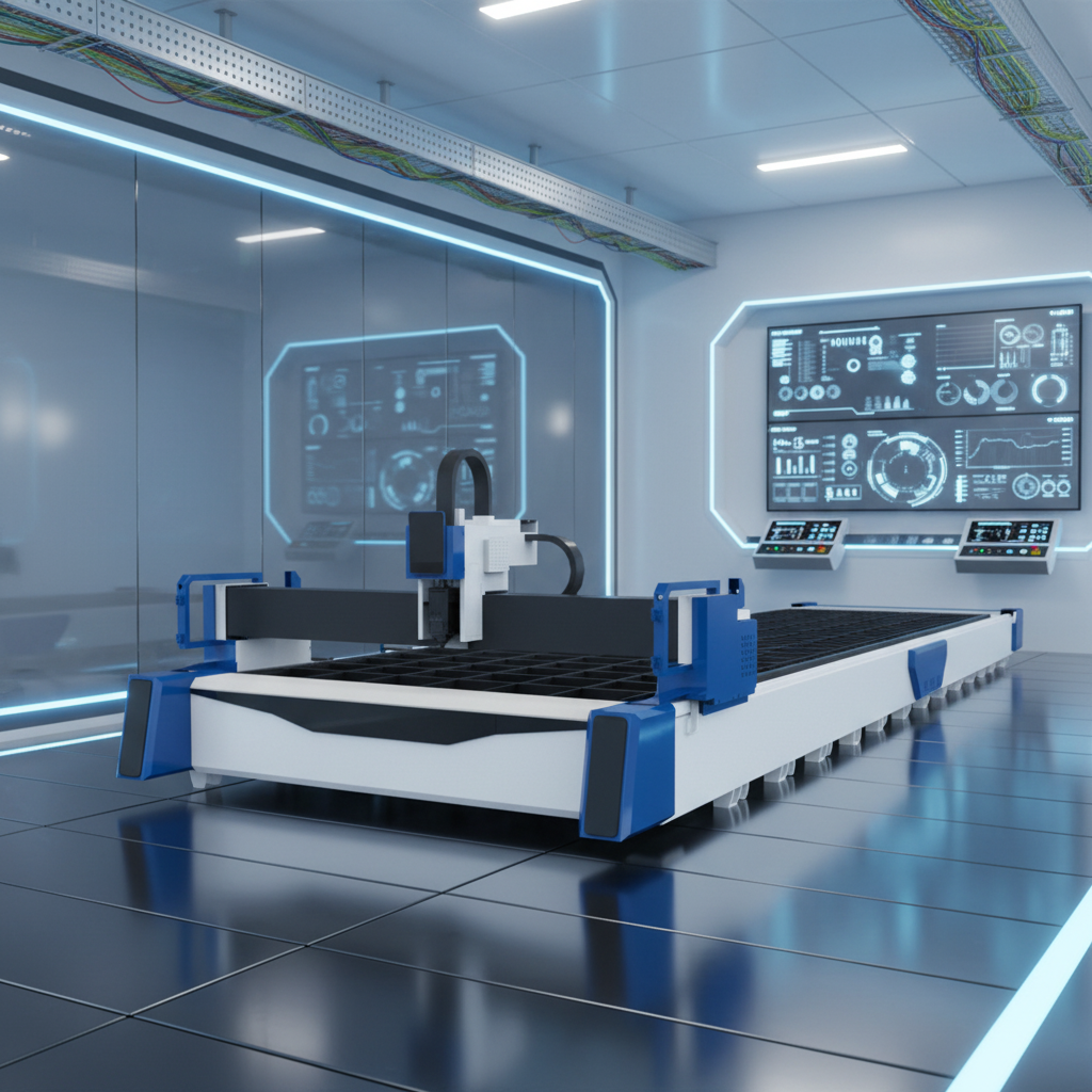 Industrial Fiber Laser Cutting and Engraving Machine for Metal with CNC Control and Cypcut System