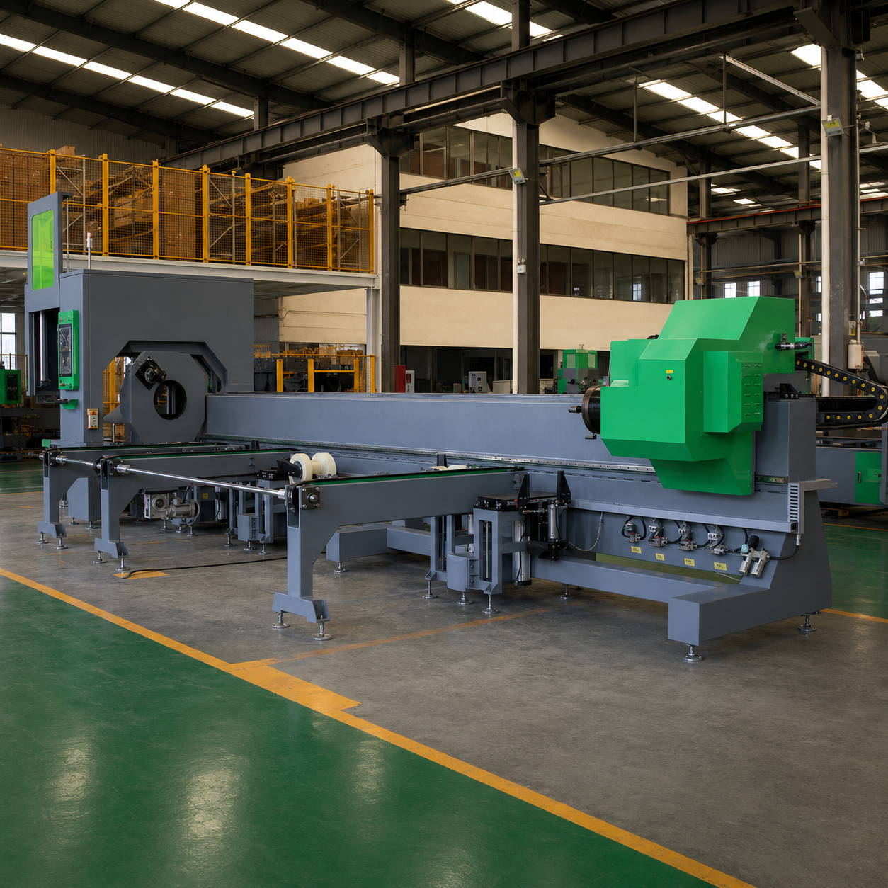 Industrial CNC Tube Laser Cutting Machine for Metal Pipe Workshops With Smart Manufacturing Control System
