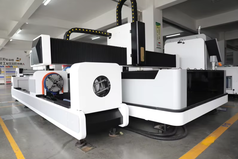 2 in 1 High-Speed Digital 4-Axis CNC Fiber Laser Cutting Machine 1000W-8000W for Metal Sheets Tubes AI Support Competitive Price