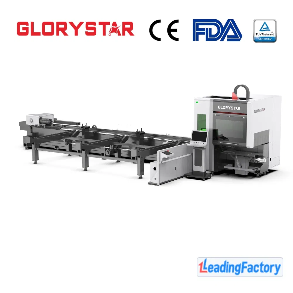 Glorystar Laser 1 Kw Carbon-Steel Tube Laser Cutting Equipment for Furniture Fabrication