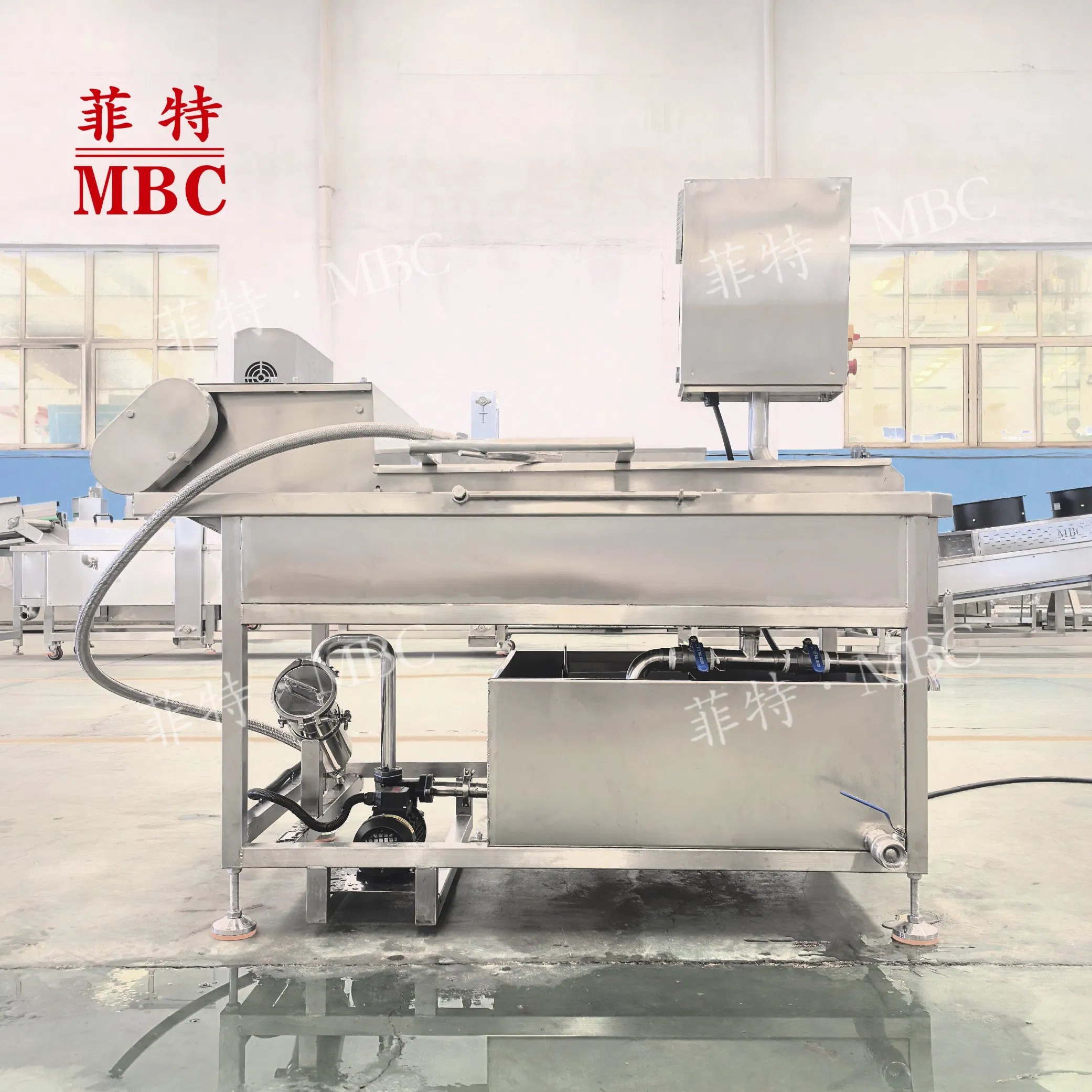 MBC ODM Customized Automatic PLC Control Puffed Food Snack Food Fryer Chicken Nugget Frying Equipment