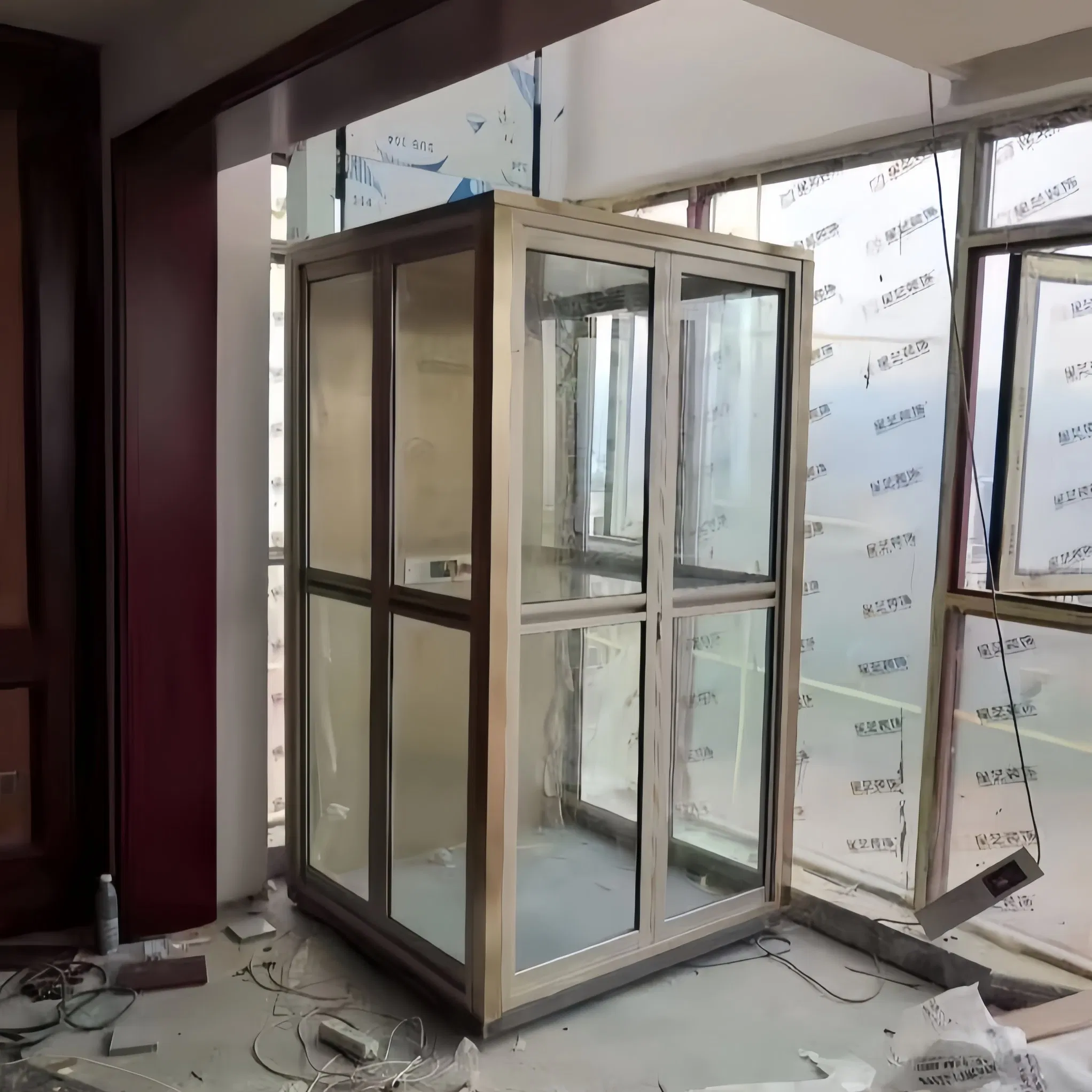Custom 300kg 450kg Passenger Lift Villa Shaftless Glass Home Elevator Cost