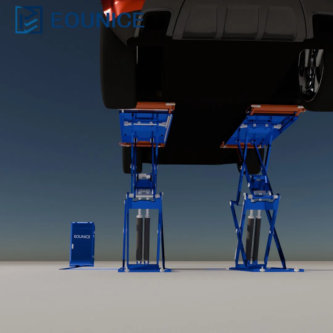 Scissor Lift Auto Hoists with 3500 Kg 8000 Lbs Hydraulic Lift for Home Garage Car Lifter Tall Scissor Car Lift