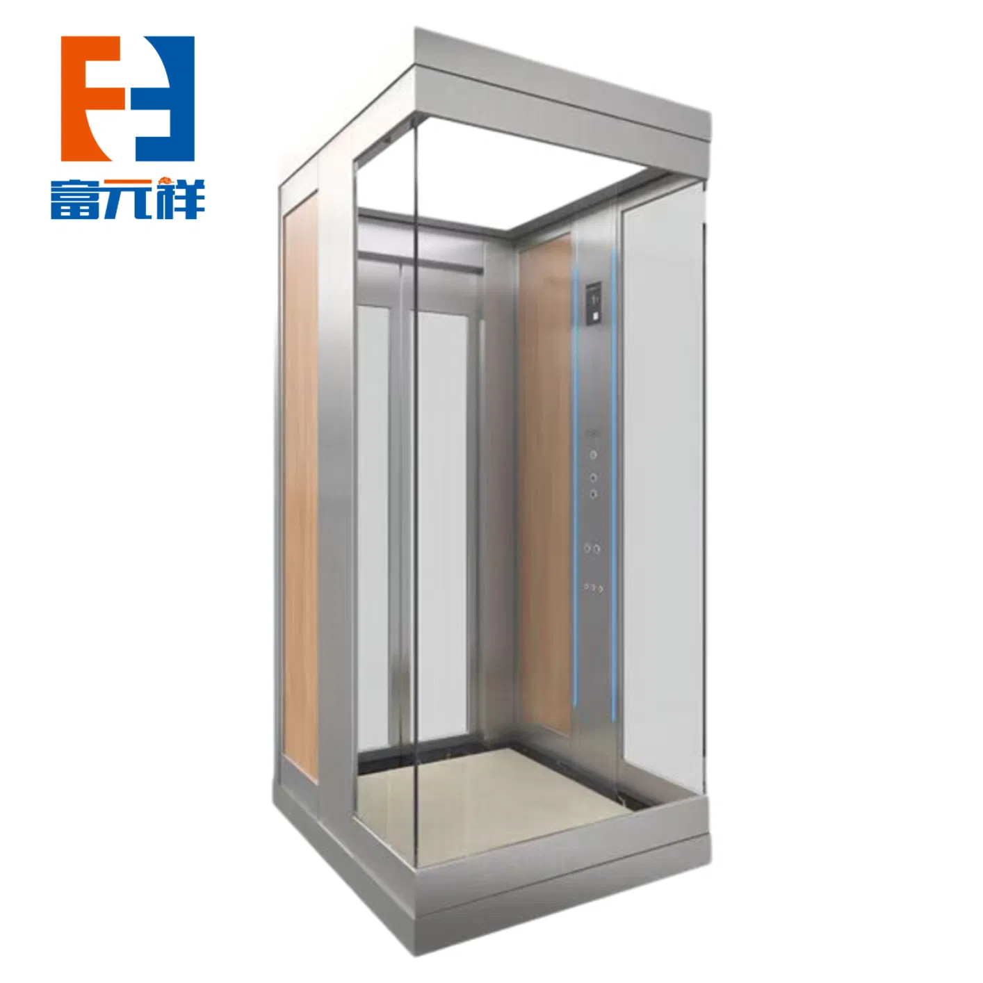 Low Maintenance Sightseeing Elevator Stable Passenger Lift for Villa Home Building Use