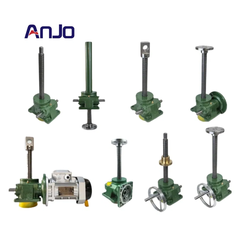 Swl 1t 5t Manual Screw Lifter Customized Lifting Height 300mm 800mm Worm / Helical Gear Screw Jack