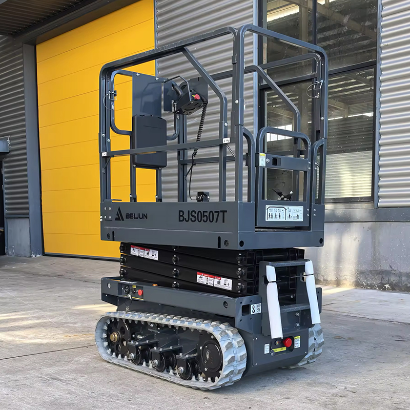 New Mobile Manual Home Lifting Platform Mini Crawler Hydraulic 200kg Lift Electric Stair Scissor Lift