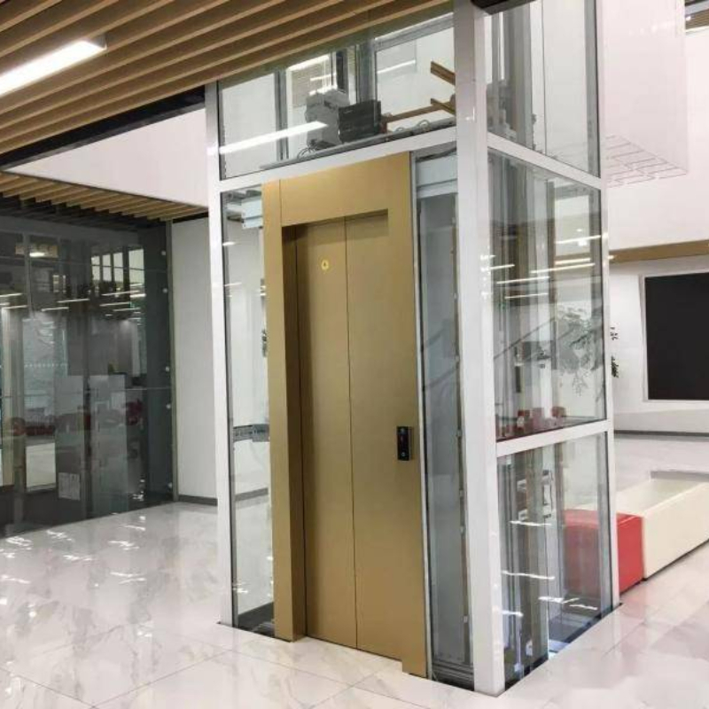 Hydraulic Home Elevator with Low Pit and Low Headroom Requirements