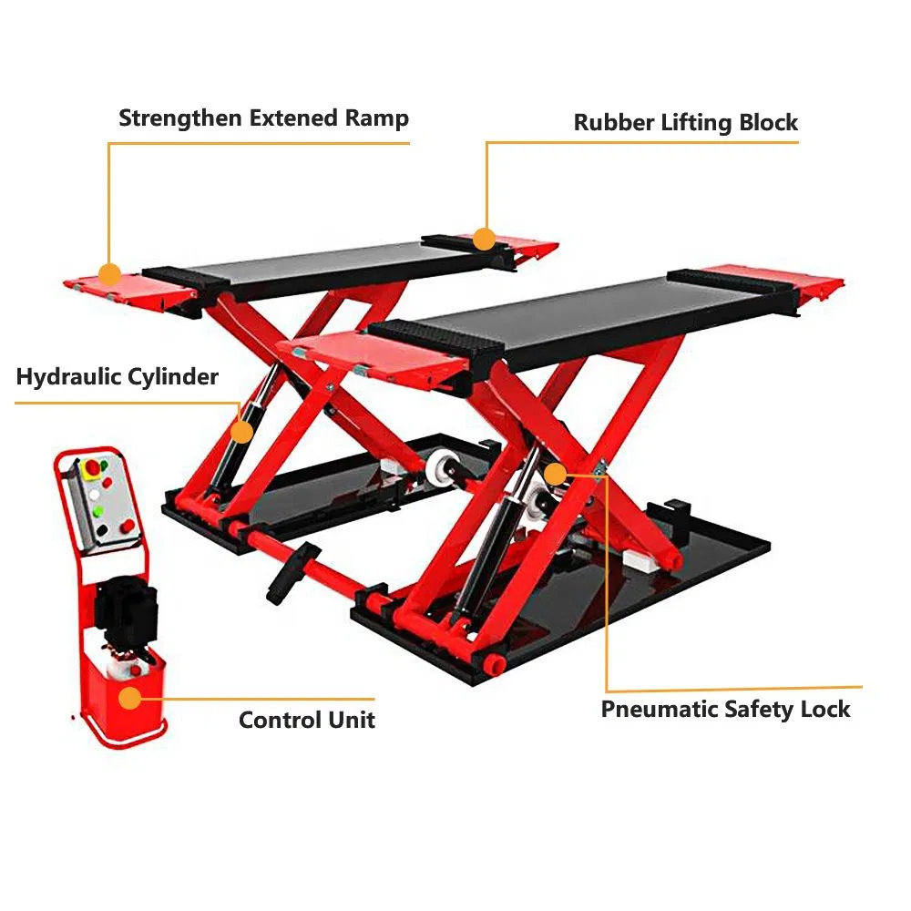 3.5t MID Size Car Hoist Scissor Hydraulic Auto Lift Home Garage