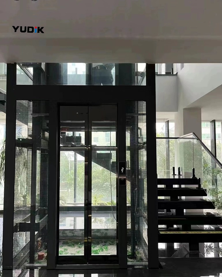 No Pit Hydraulic Elevator with Fast Installation for Villa