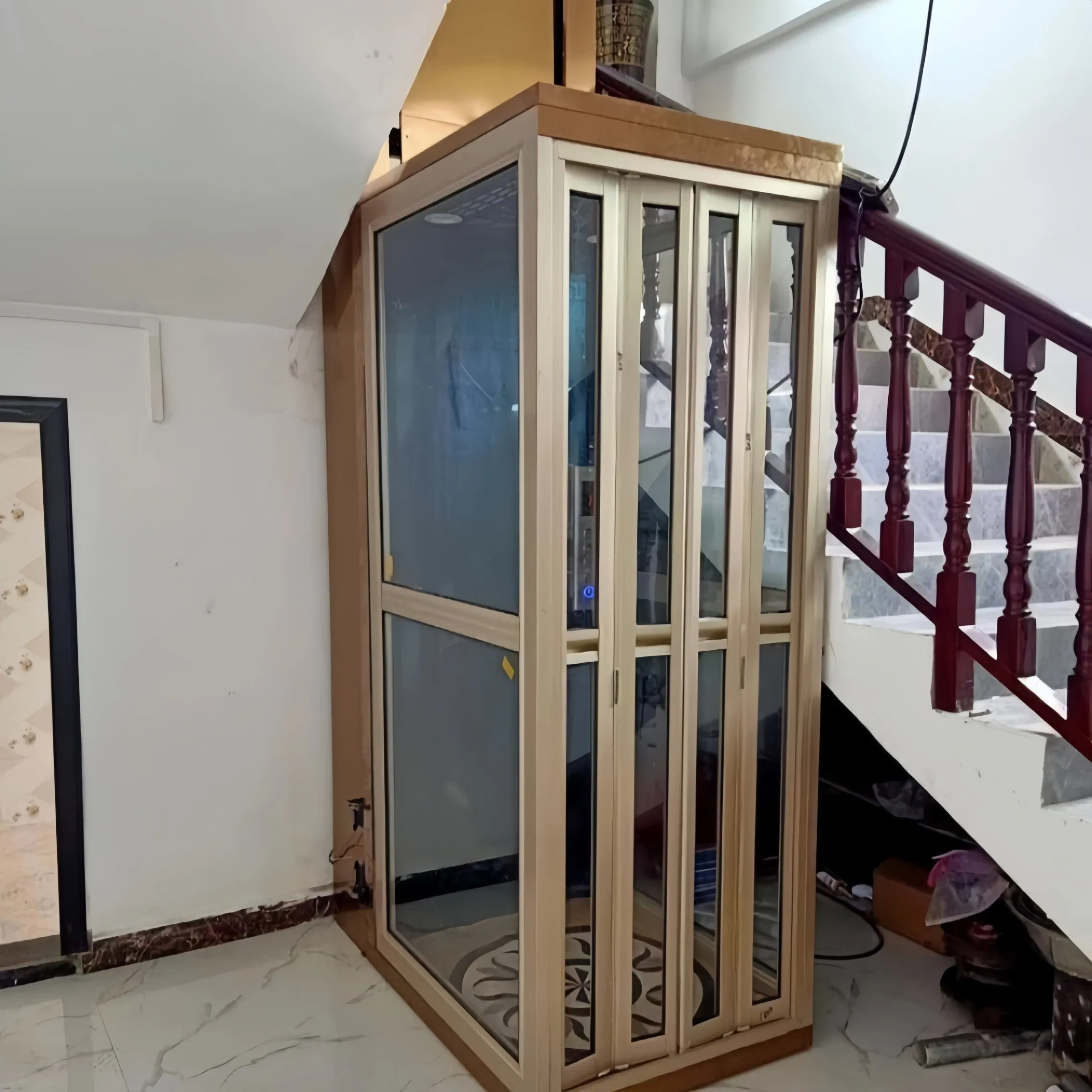 Custom 300kg 450kg Passenger Lift Villa Shaftless Glass Home Elevator Cost