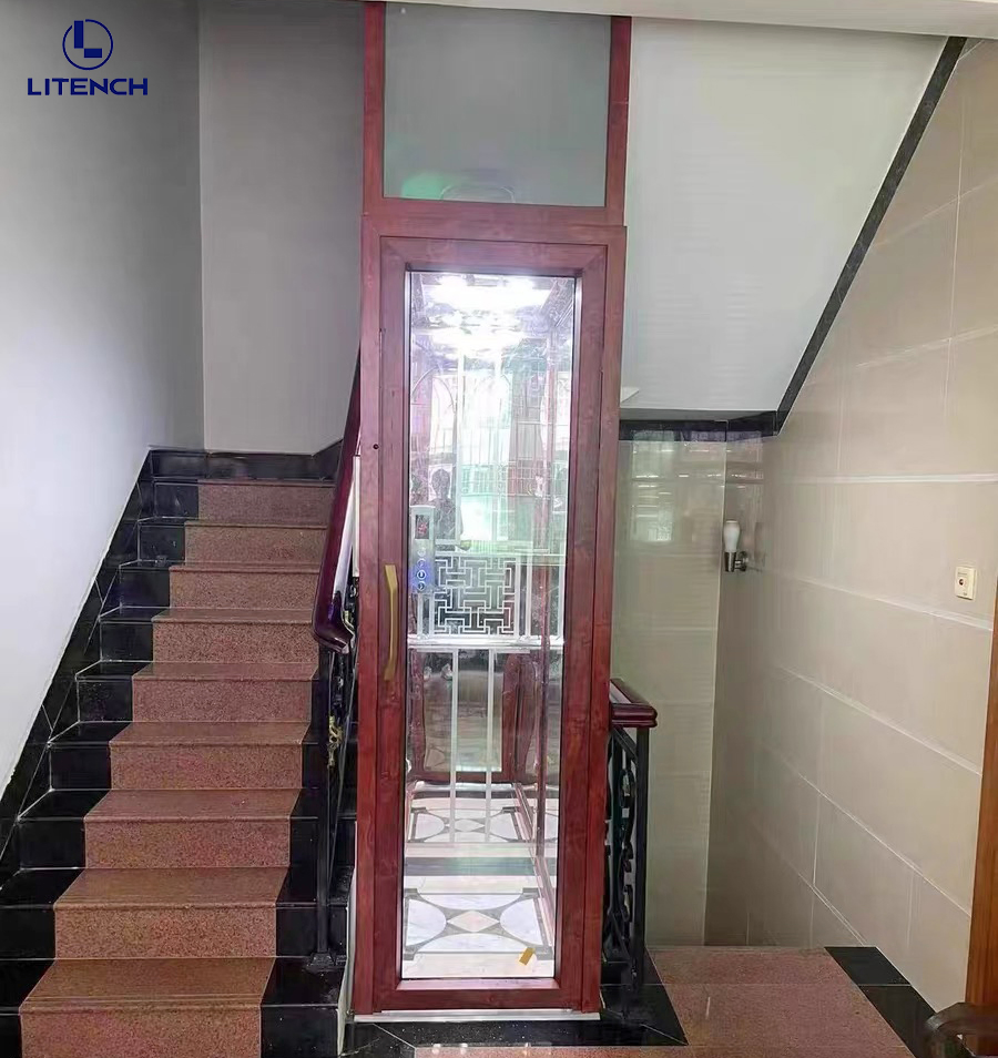 No Machine Room Small Passenger Elevator Hydraulic Home Lifts for Elderly