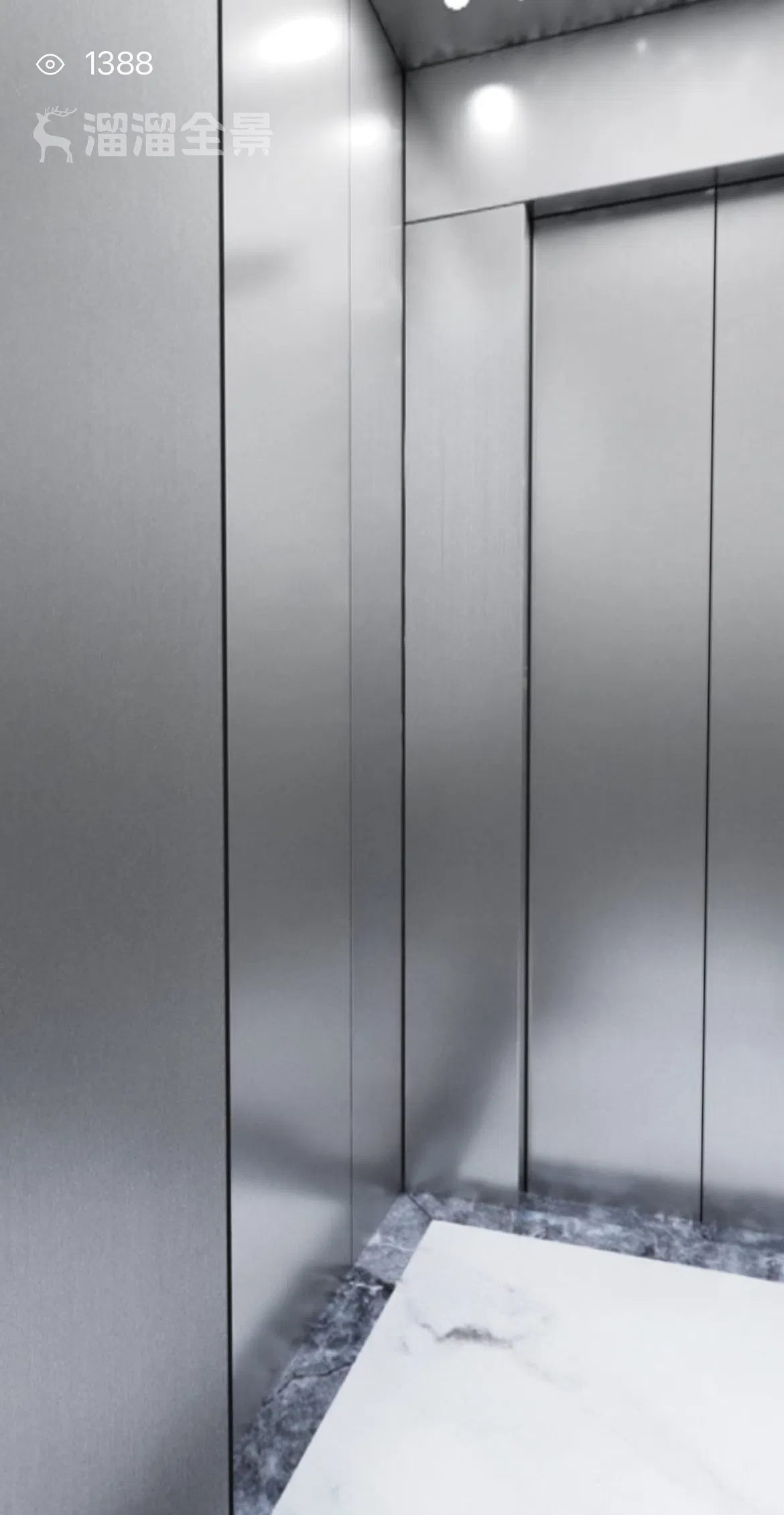 Low-Pit Passenger Elevator for Renovating Old Buildings, 8 Person Capacity