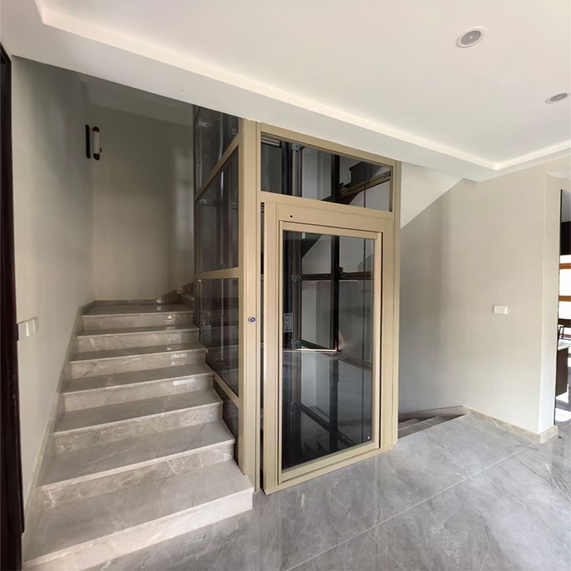 Panoramic Glass Indoor Home Luxury Villahydraulic Driven Elevator
