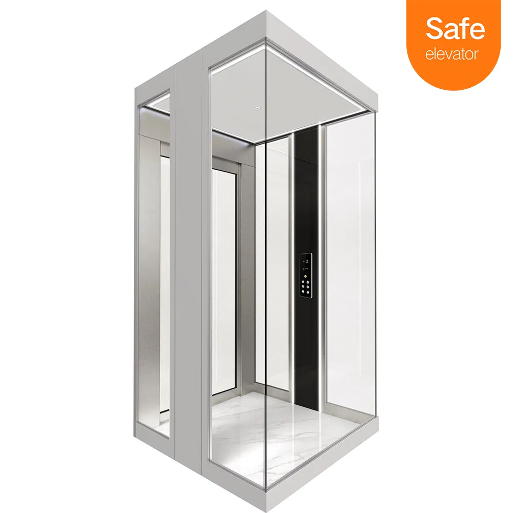 Outdoor Indoor Commercial Sightseeing Panoramic Elevator Modern Home Villa Glass Elevator