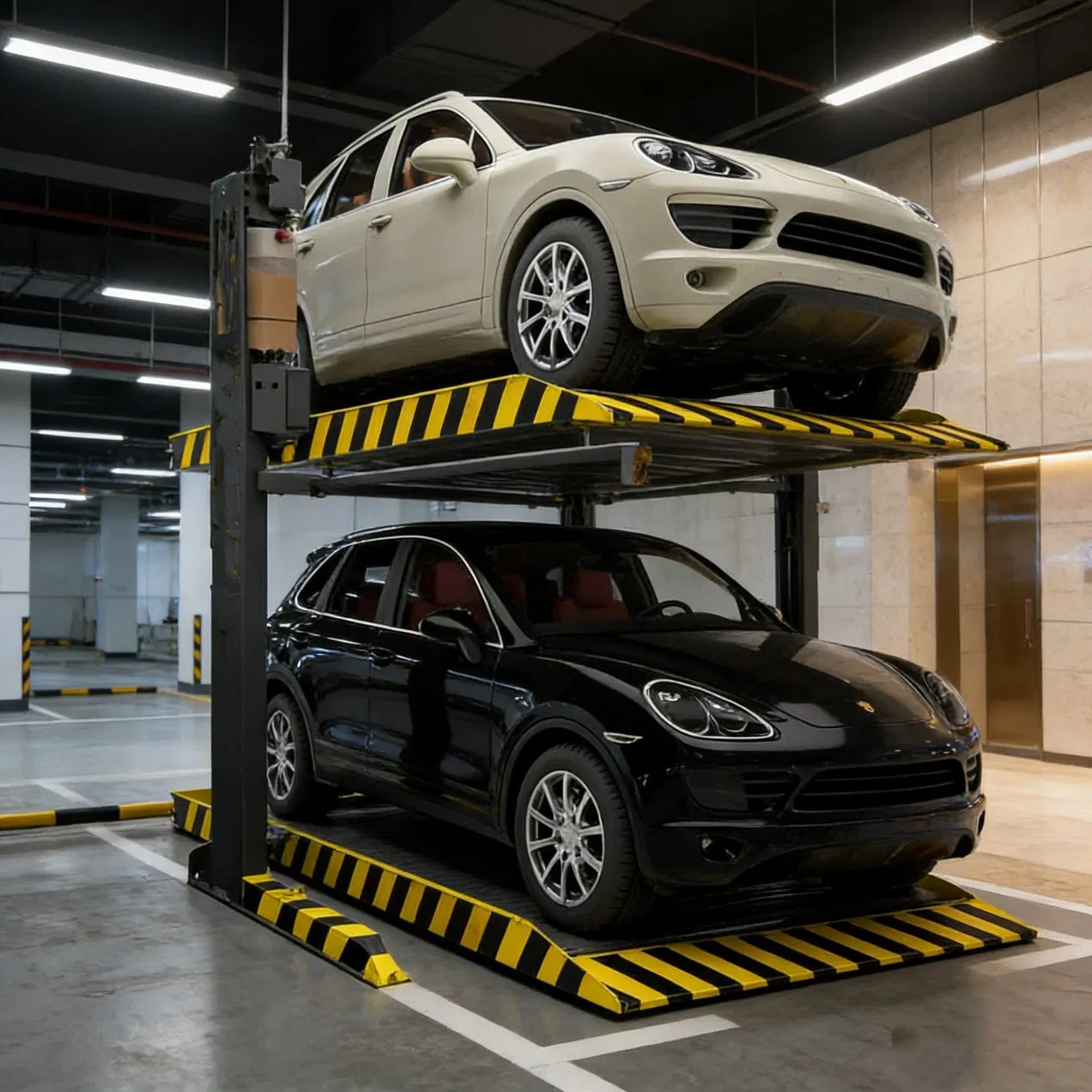 CE Approved Home Garage Hydraulic Two Post Car Parking Lift 2000 Kg Load Garage Parking Lift