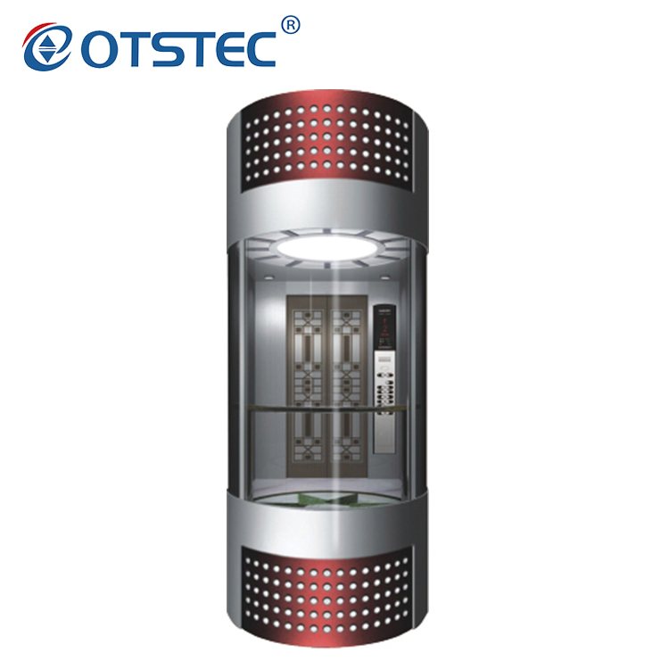 Otstec Delicate Residential Home Lift Glass Villa Panoramic Elevator