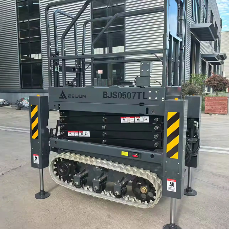 New Mobile Manual Home Lifting Platform Mini Crawler Hydraulic 200kg Lift Electric Stair Scissor Lift