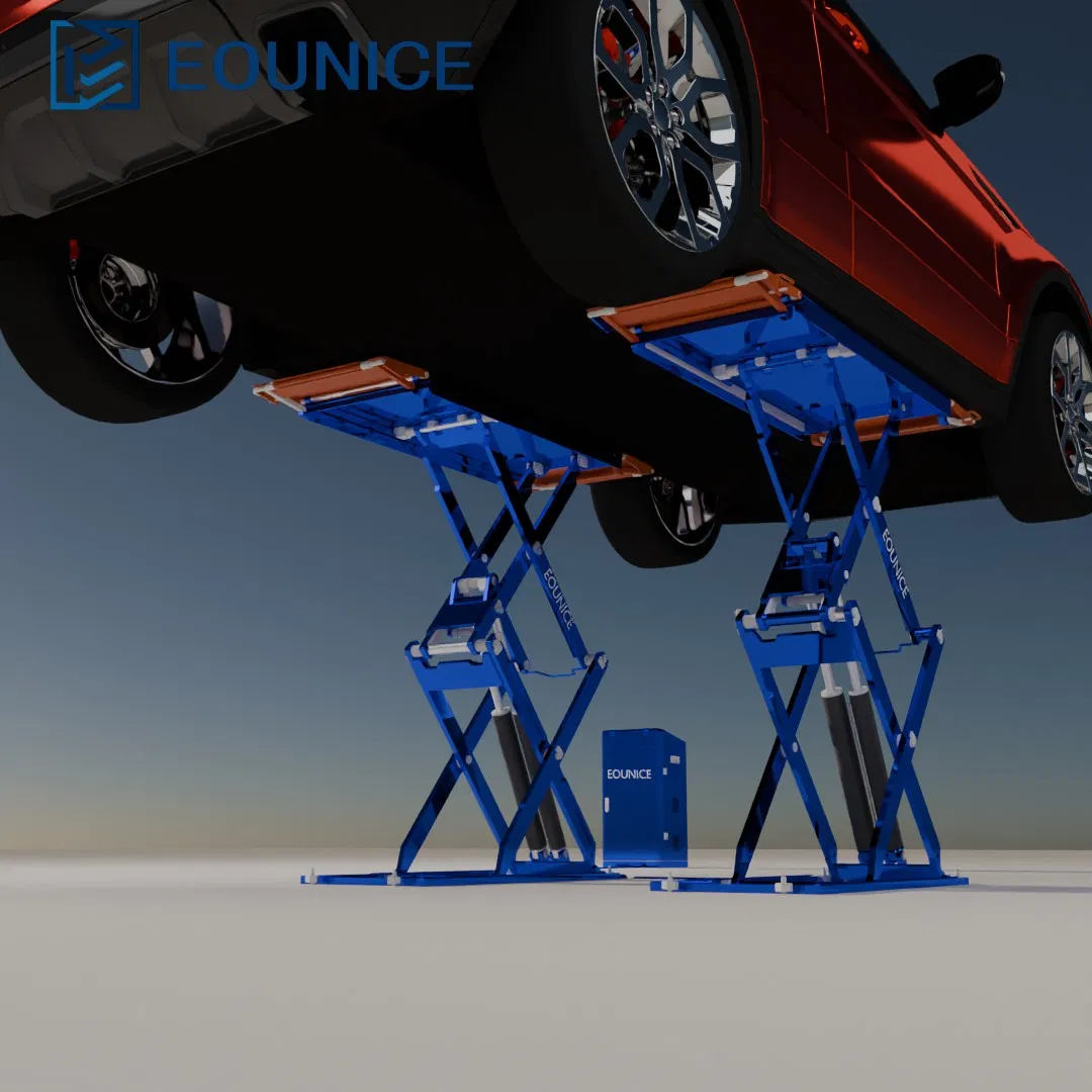 Scissor Lift Auto Hoists with 3500 Kg 8000 Lbs Hydraulic Lift for Home Garage Car Lifter Tall Scissor Car Lift