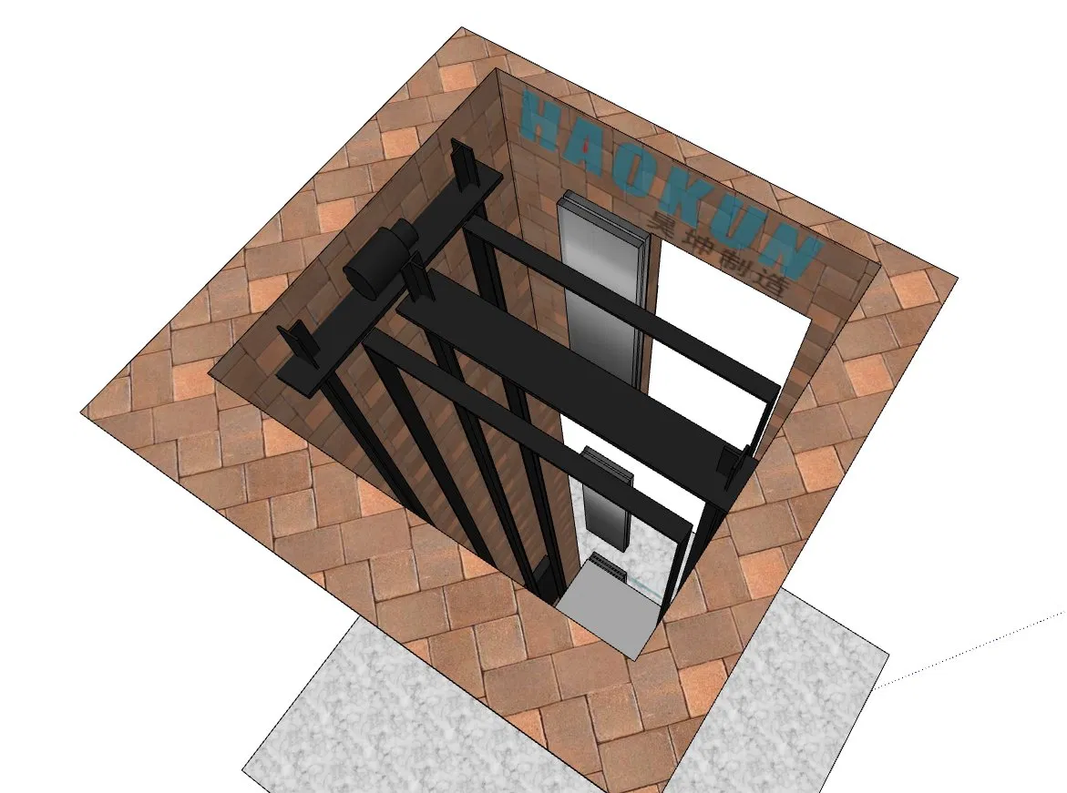 2 3 4 Floor Cheap 400kg Indoor Outdoor Electric Mini Home Elevator Shaftless Stair Lift for Disabled People with Automatic Doors