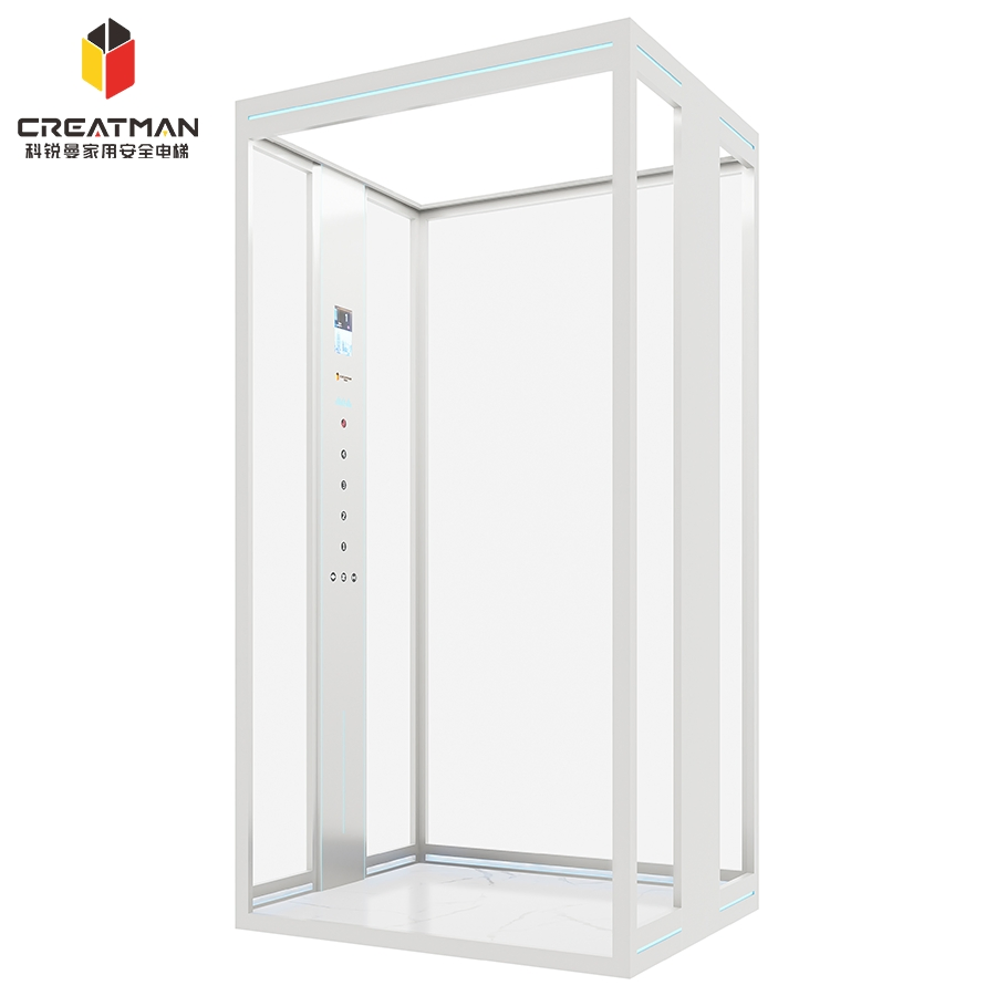 Traction Gearless Low Pit Economical Home Villa Elevator