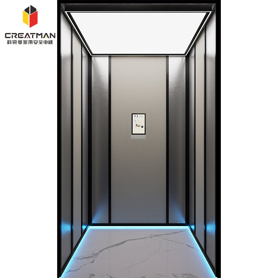 Compact Small-Space Layout Pit-Less &amp; Low Ceiling Adaptation Home Villa Elevator Lift