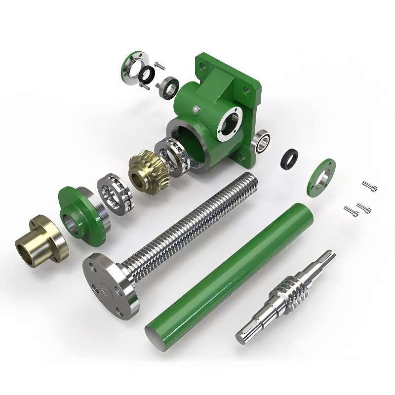 Swld Screw Lift Turbine Worm Non-Standard Custom Spiral Reducer Small Lifting Table Flange Spiral Bevel Gear Lift