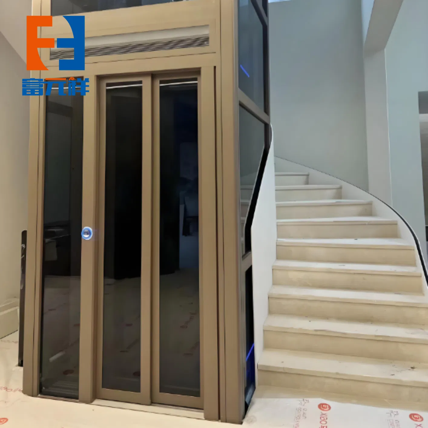 Low Maintenance Sightseeing Elevator Stable Passenger Lift for Villa Home Building Use