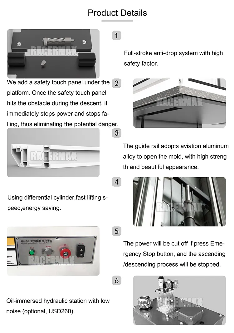 Home Lift Platform Detail 1