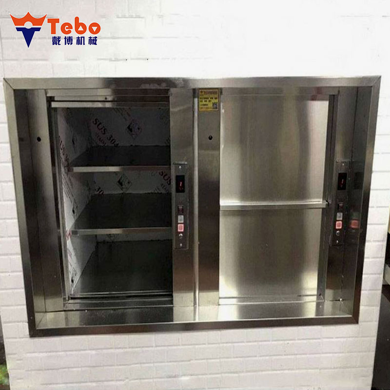 Durable Electric Food Dumbwaiter Lift with Control Panel for Hotels
