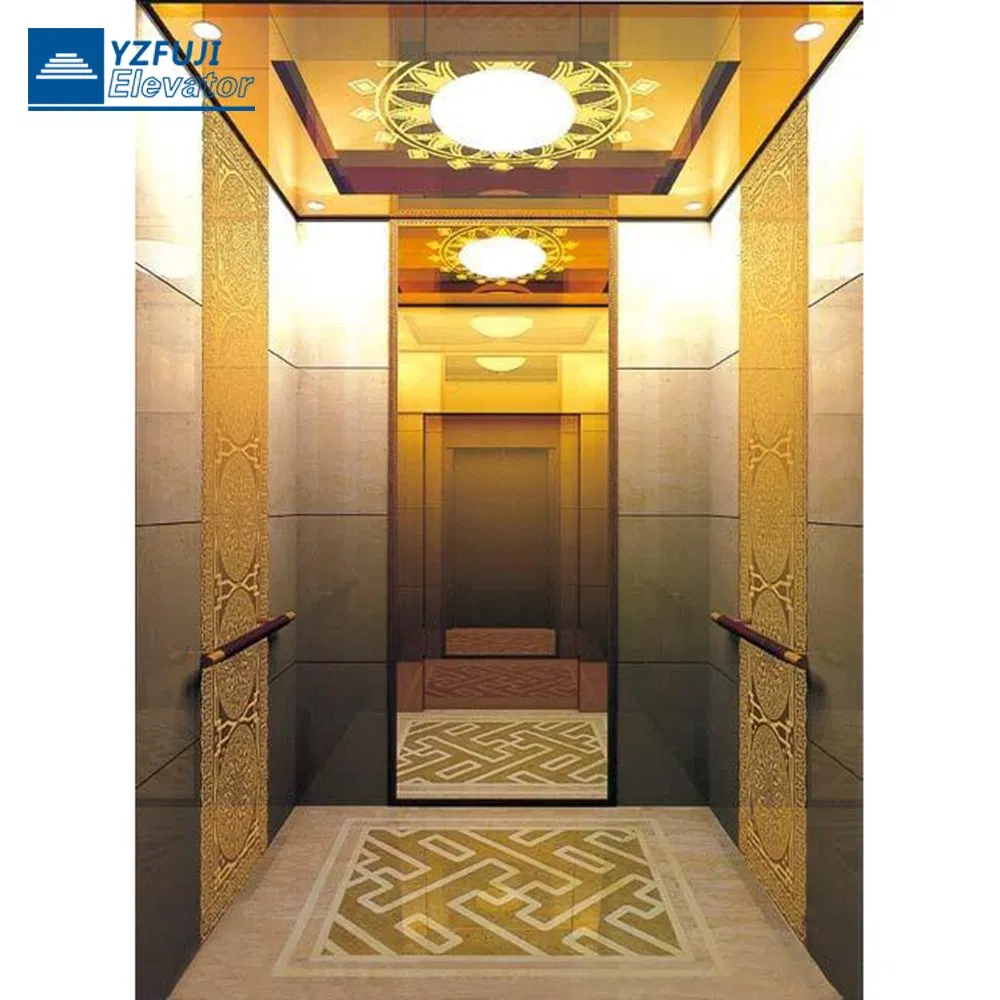 FUJI Hotel Commercial Home Stainless Steel Hydraulic Residential Passenger Elevator with Safe Speed Suppliers in China