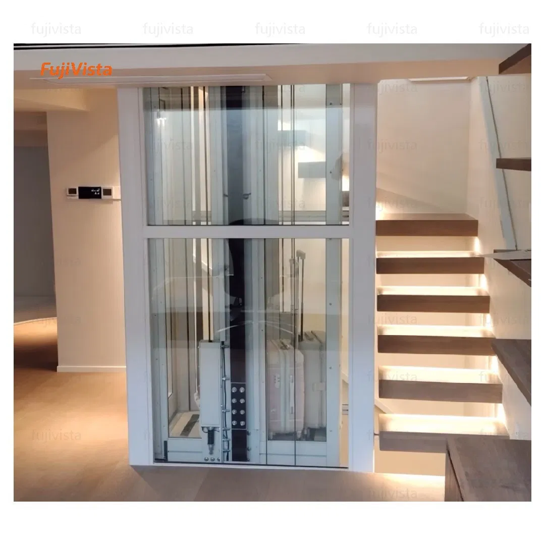 Fujivista Tactile Button Domestic Small Home Stair Passenger Lift Elevator Home Lift Elevator