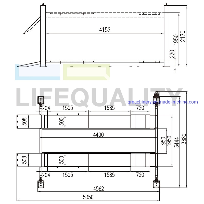 China Car Auto Wheel Alignment 4 Four Post Car Hoist Lift