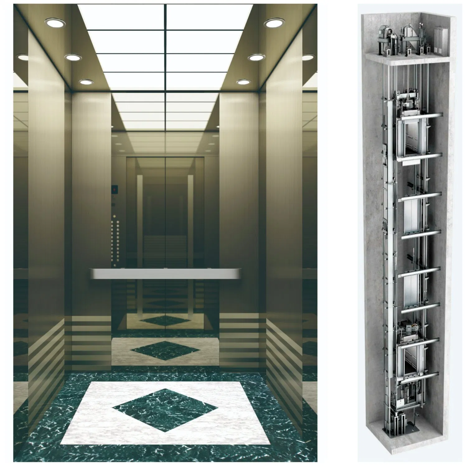 Customized Household Elevator Indoor Outdoor Shaftless Residential Lift with Best Price