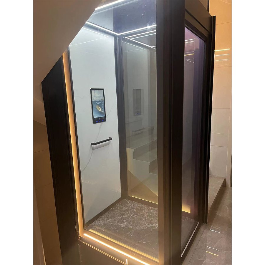 Compact Machine-Room-Less Low-Pit Home Villa Elevator for Floors 2-6 Cost-Effective