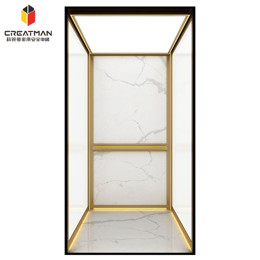 No Structural Damage Low Pit / Pitless Home Villa Passenger Residential Elevator