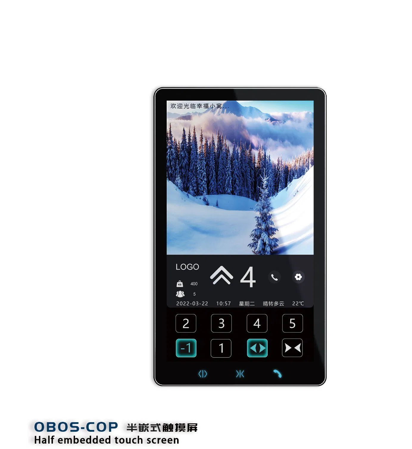 Small-Space 2-3 Floor Home Villa Sightseeing Elevator 400kg 2 Person