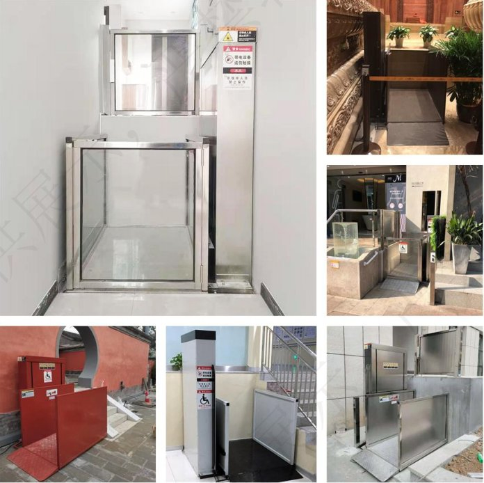 Accessible Hydraulic Driven Vertical Disabled Wheelchair Lift