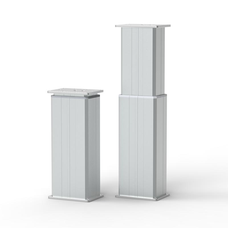 Geming Multipurpose Sit to Standing up Metal Legs Office Home Adjustable Height Single Motor Electric Lift Desk with Monitor Lift