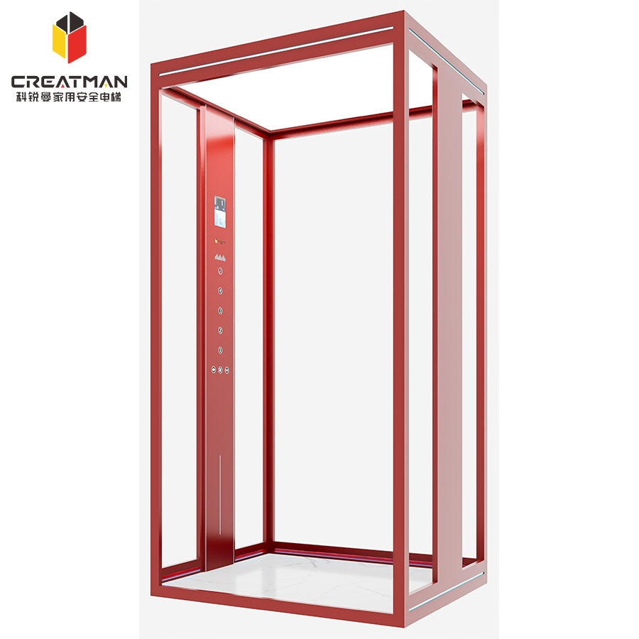 Traction Gearless Low Pit Economical Home Villa Elevator