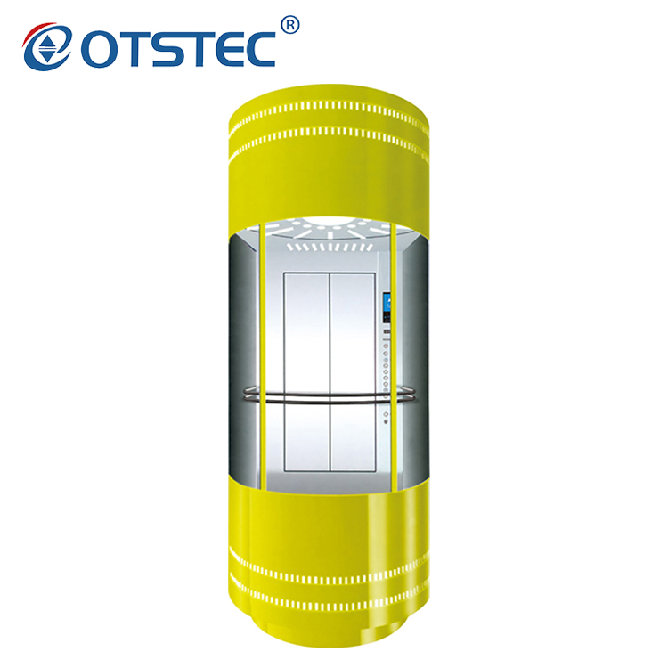 Otstec Vvvf High Quality Commercial Pneumatic Vacuum Passenger Glass Lifts Elevators