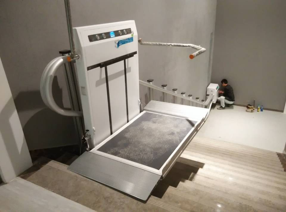Electric Inclined Wheelchair Lift Platform Wheel Chair Platform Home Stair Lift