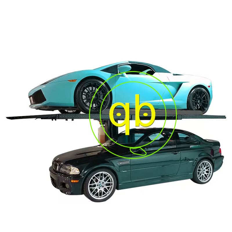 One Single Post Pole Car Parking Lift System Stacked Vehicle Hydraulic Vertical Mechanical Home Garages Vertical Simple Storage Platform Hoist Equipment