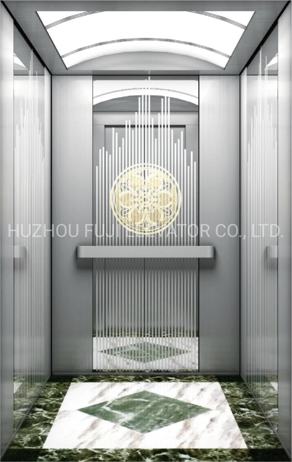 FUJI Vvvf Elevator China Factory Passenger Elevator Sightseeing Residential Home Villa Passenger Elevator Lift Panoramic Observation Glass Elevator