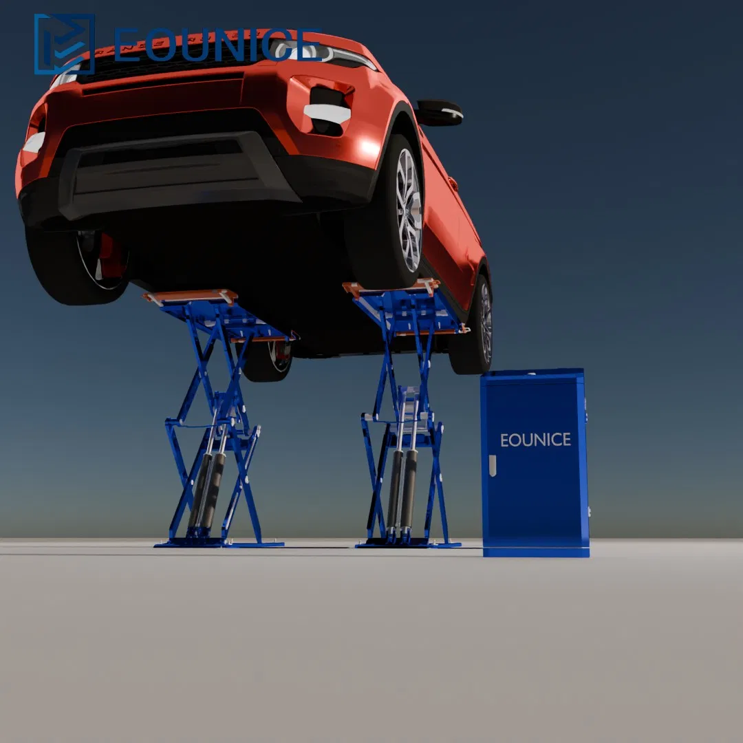 Scissor Lift Auto Hoists with 3500 Kg 8000 Lbs Hydraulic Lift for Home Garage Car Lifter Tall Scissor Car Lift