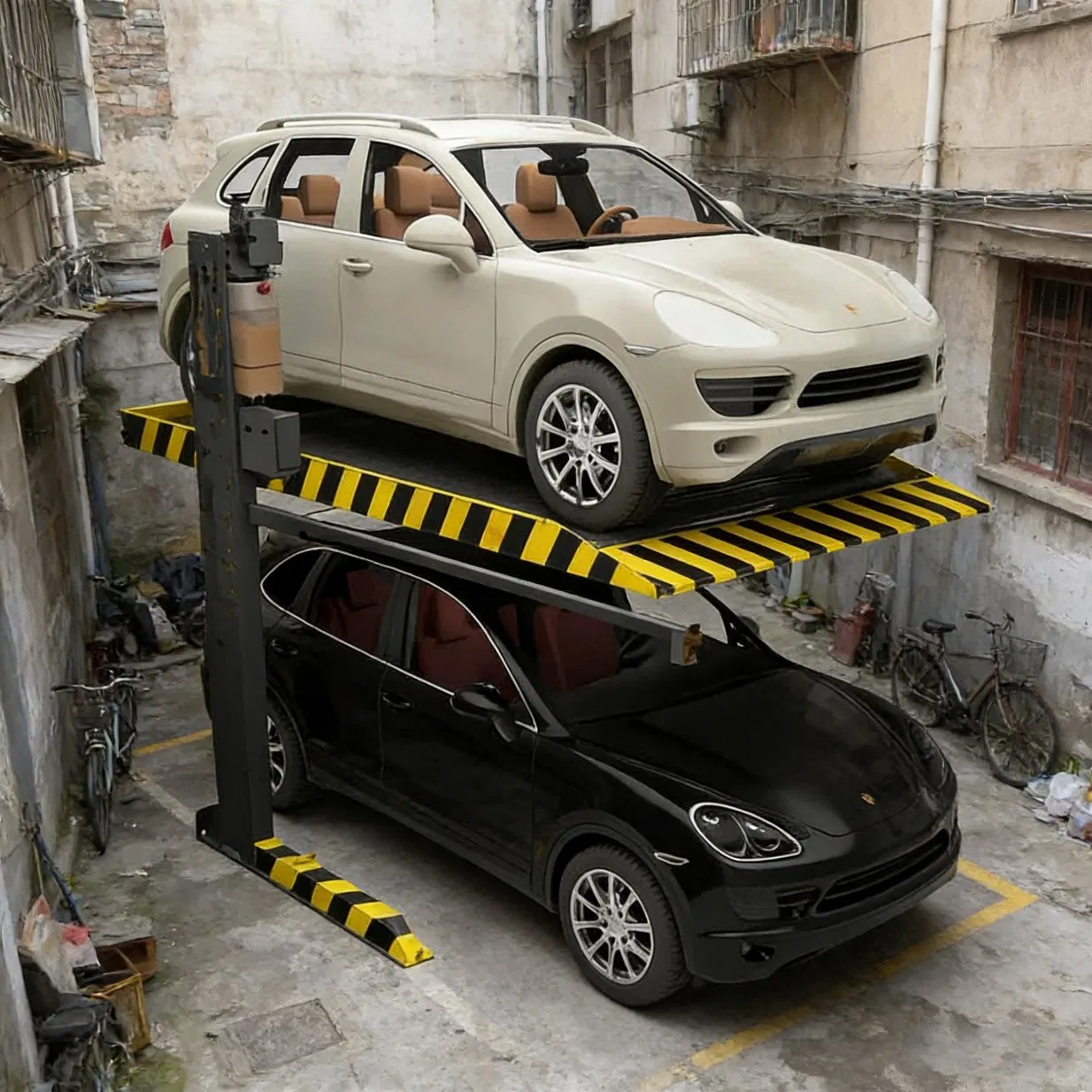 CE Approved Home Garage Hydraulic Two Post Car Parking Lift 2000 Kg Load Garage Parking Lift